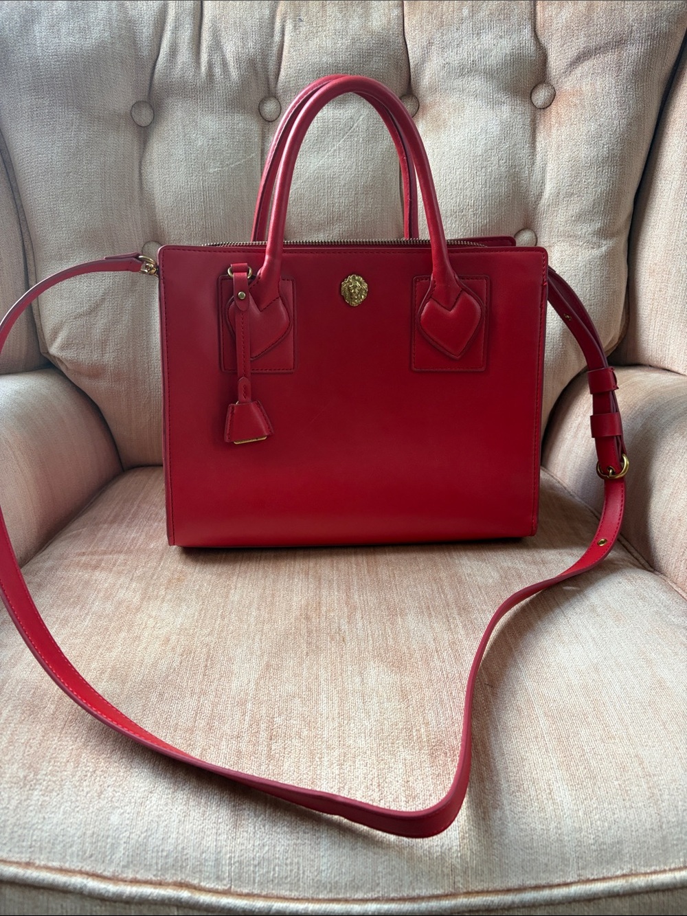 Anne Klein Red Handbag